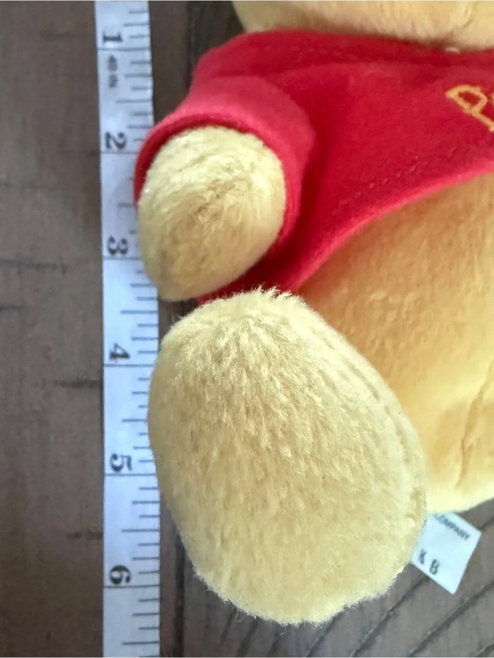 Vintage Disney Winnie the Pooh Plush Arcotoys Mattel 6” Pooh Bear